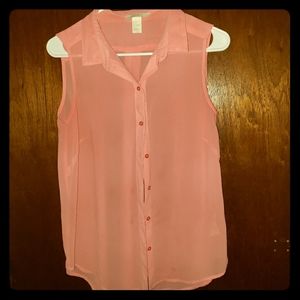 H&M orange🍊 button tank